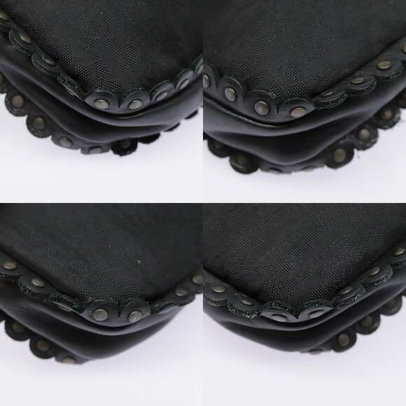 DIOR Trotter Canvas Shoulder Bag Silver Black - Picture 10 of 13